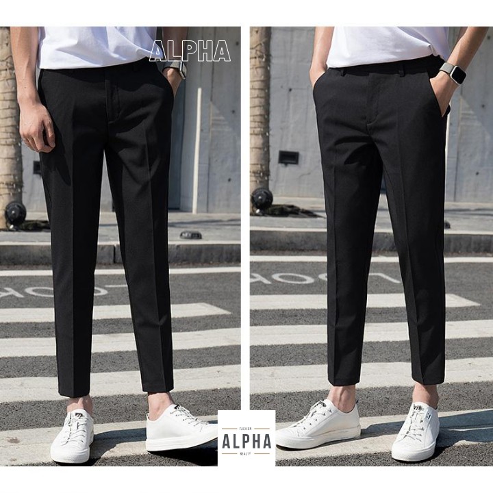 Quần tây âu (2 Màu ĐEN XANH) Nam Nữ Unisex [Thời trang nam] | BigBuy360 - bigbuy360.vn