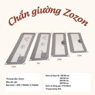 Thanh chắn giường, chặn giường Zozon cao cấp an toàn cho bé