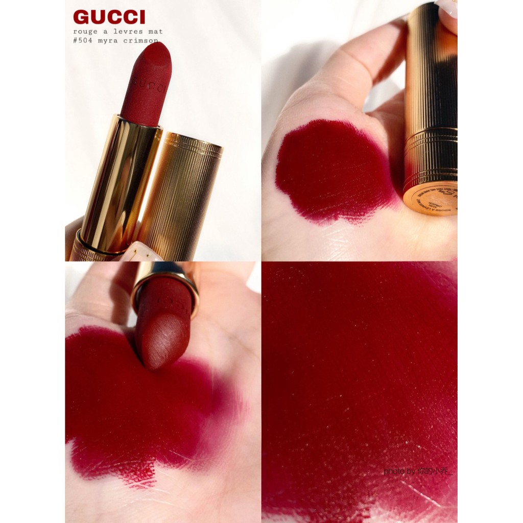 🔥Son Gucci 504 màu đỏ đậm quyến rũ🔥 | Shopee Việt Nam