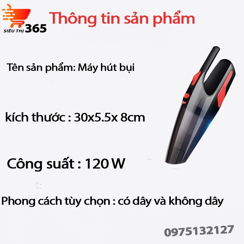 Máy Hút Bụi Cầm tay không dây Cho Ô tô ,Công Nghệ Lọc Bụi Hiện Đại 4.0 Nhỏ Gọn Tiện Lợi Dễ Sử Dụng