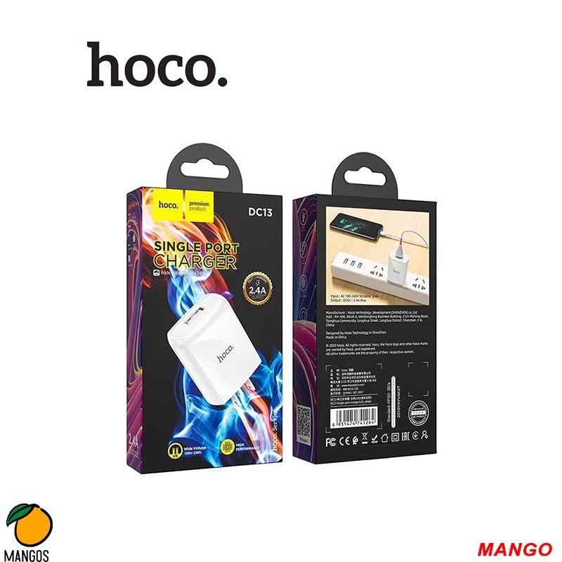 Củ Sạc Chính Hãng Hoco DC13 Sạc Nhanh