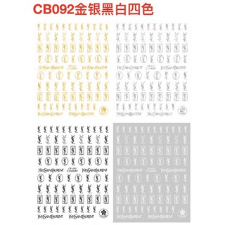 Sticker mẫu chữ 3