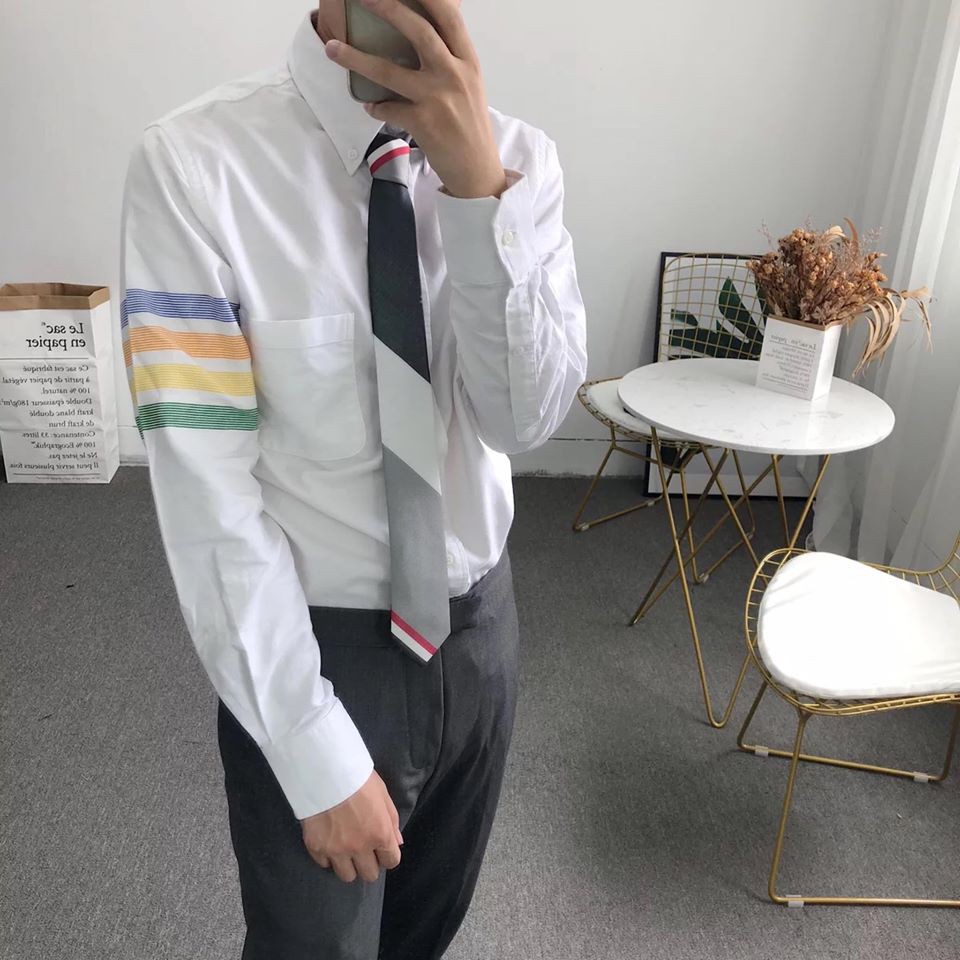 Sơ Mi Thom Browne 4 Vạch Màu