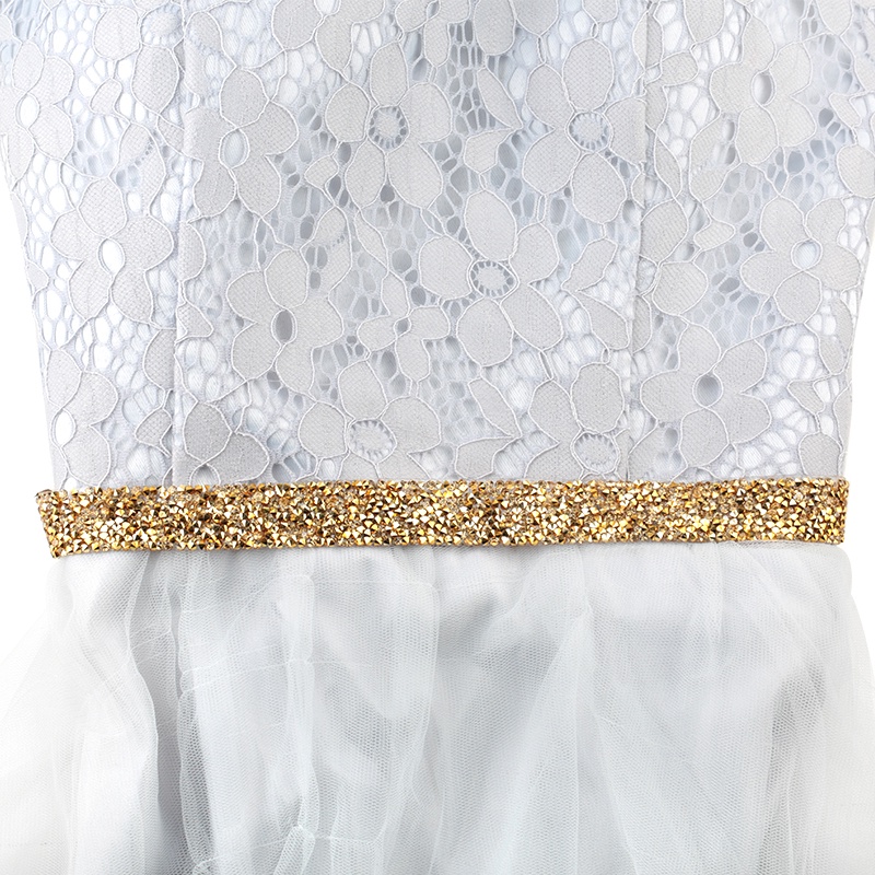 Qiao Miếng Dán Ruy Băng Đính Đá Pha Lê Lấp Lánh Strass 1 Yard Trang Trí Đầm