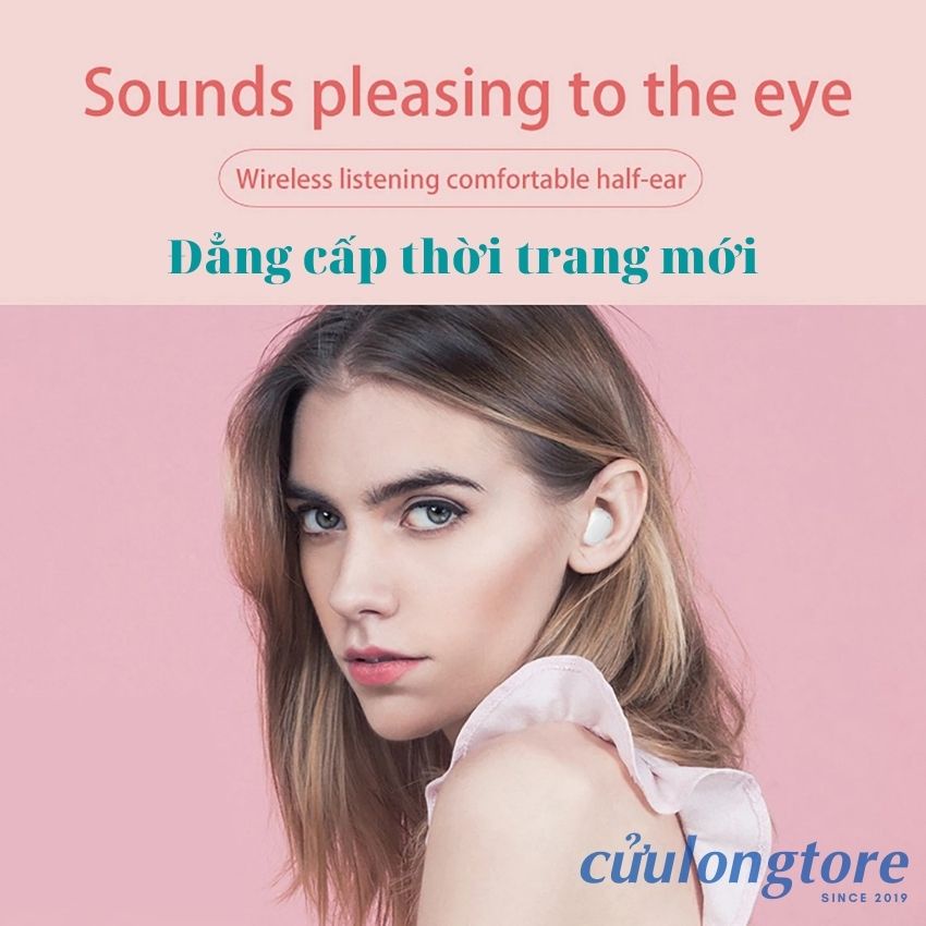 Tai Nghe Không Dây Bluetooth 5.0 Có Mic Nhét Tai android ios giá rẻ game thể thao chính hãng