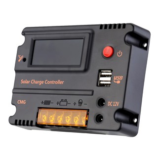 Solar Charge Controller 20A PWM 12V/24V PV Solar Panel Battery Regulator