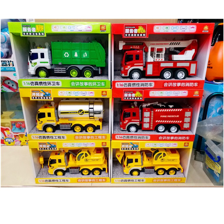 Mô hình xe ô tô tải ben chở hàng đồ chơi trẻ em tỉ lệ 1:16