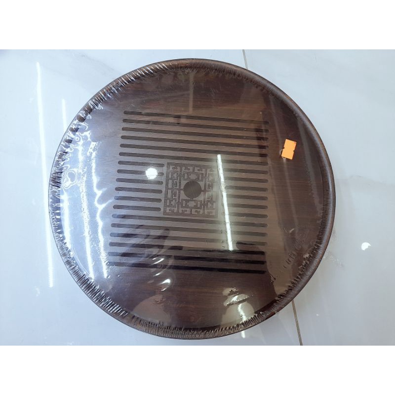 Khay trà hình tròn gỗ quý đường kính 30cm