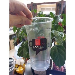 10 cái cốc pet 360ml in hình + nắp cầu