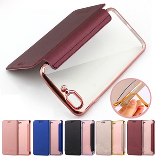 Ốp Dạng Lật Bằng Da PU Dành Cho iPhone 15 14 13 12 11 Pro Max 7 8 Plus XR XS Max