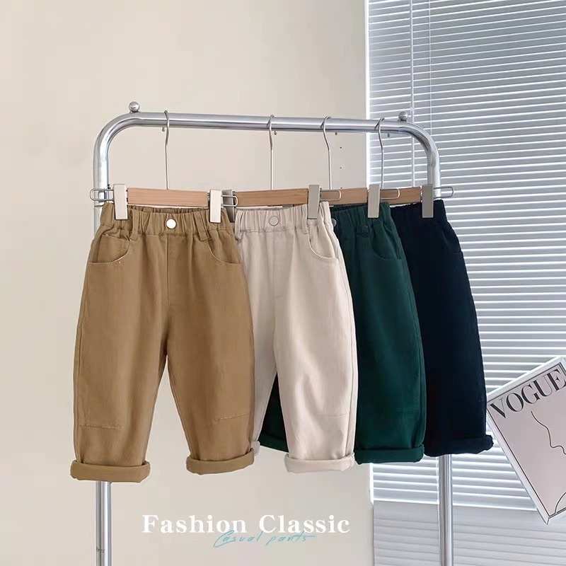 Quần Baggy Kaki Siêu Đẹp Cho Bé