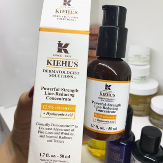 Serum chống lão hoá xoá nhăn mờ thâm vitamin C Kiehls (Powerful Strength Line Reducing Concentrate)