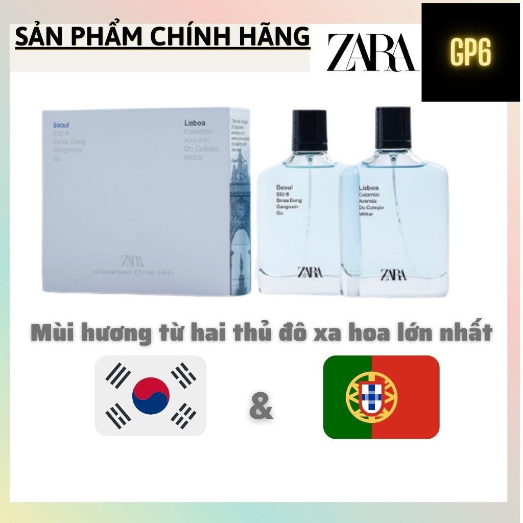 [Có tách set] Set nước hoa nam | SEOUL 100ML + LISBOA 100ML