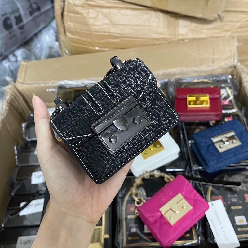 Có Sẵn 8 Màu - Túi Đeo Chéo Cnk Quỳnh Mini Full box