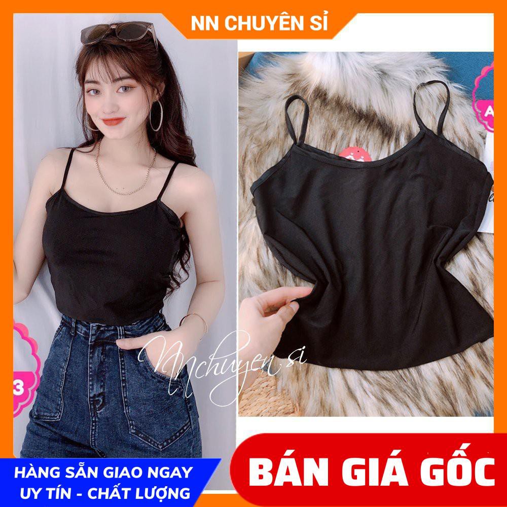 ÁO LÓT 2 DÂY ĐEN ⚡100% ẢNH THẬT⚡ÁO DÂY MẢNH ĐEN