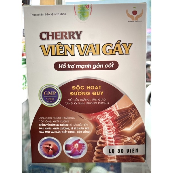 VIÊN VAI GÁY HỖ TRỢ LƯU THÔNG KHÍ HUYẾT, MẠNH GÂN CỐT HỘP 30 VIÊN