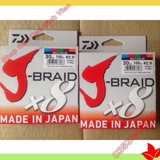 Dù câu nhật daiwa j-braid x8 150m hàng chuẩn