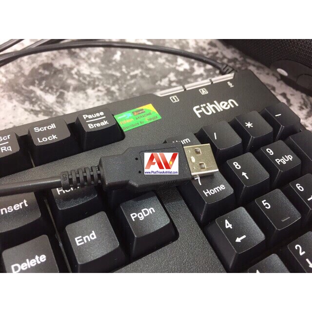 Bàn Phím Fuhlen L411 Chính Hãng, Phím nhạy, Độ Bền Cao - Chuyên dụng cho văn phòng, chơi game, quán net