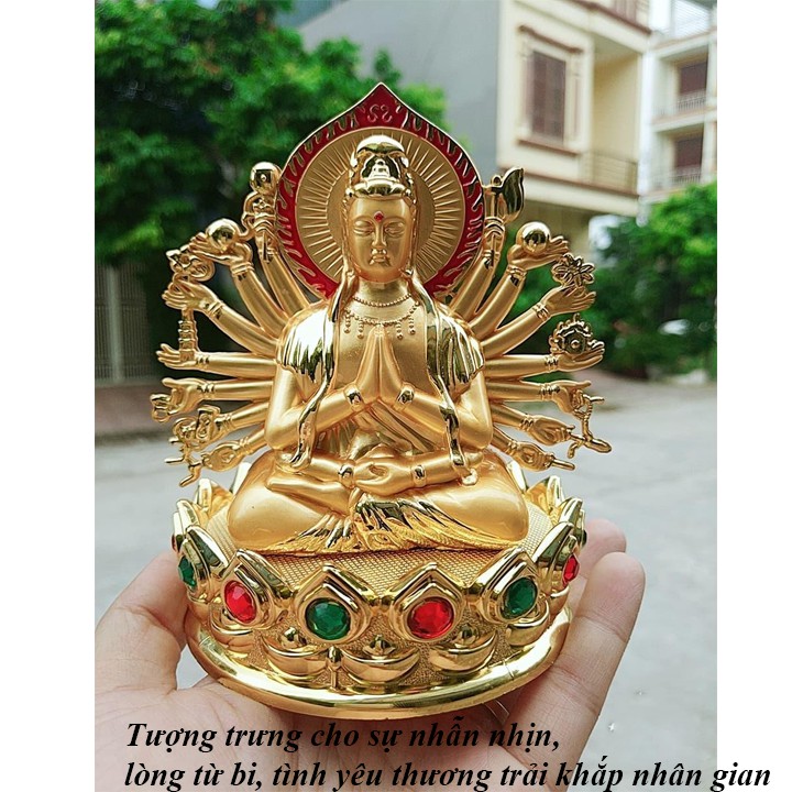 Tượng Phật Bà Quan Âm nghìn tay xua tan phiền lo cuộc sống viên mãn - br00603