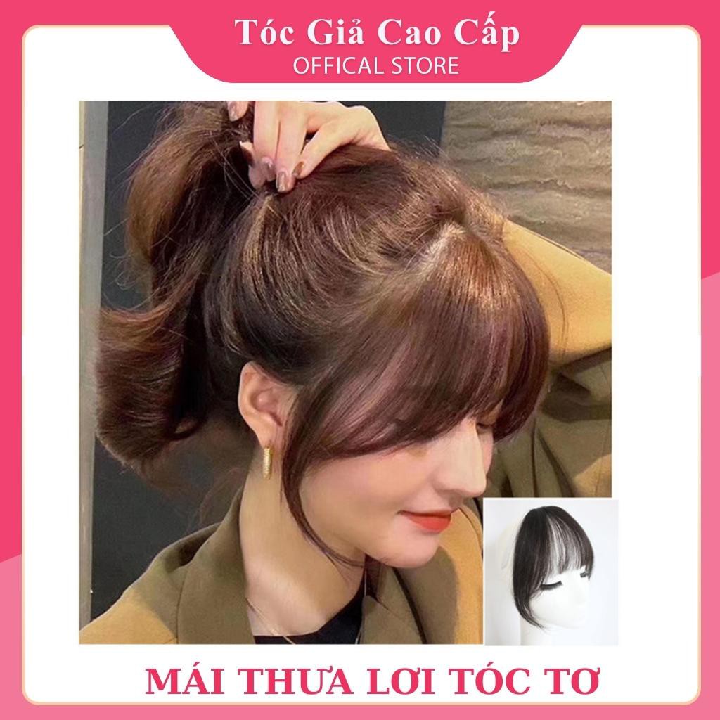 Tóc mái giả thưa lơi mẫu mới, phong cách hàn quốc, sợi tóc tơ đẹp mềm mượt