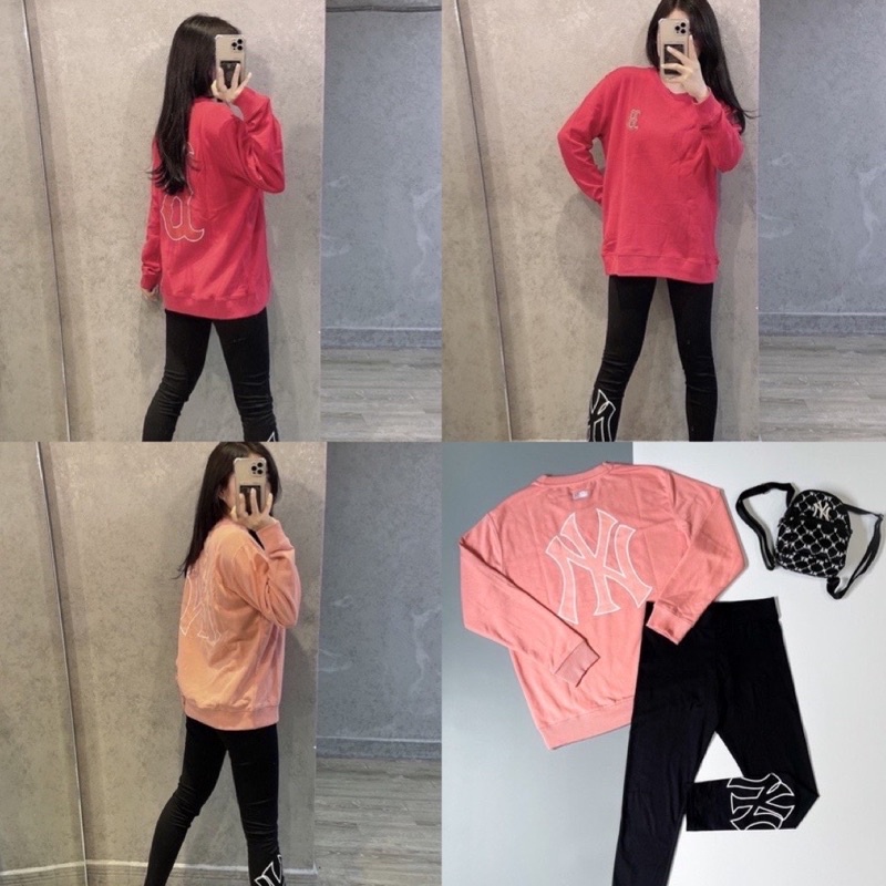 (ảnh thật form unisex) áo phông tay dài m/lb monogram hai màu hàng chuẩn