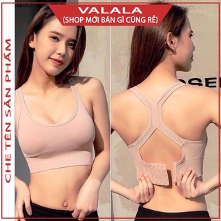 Áo bra tập gym yoga nâng ngực định hình 3 hàng móc cài.