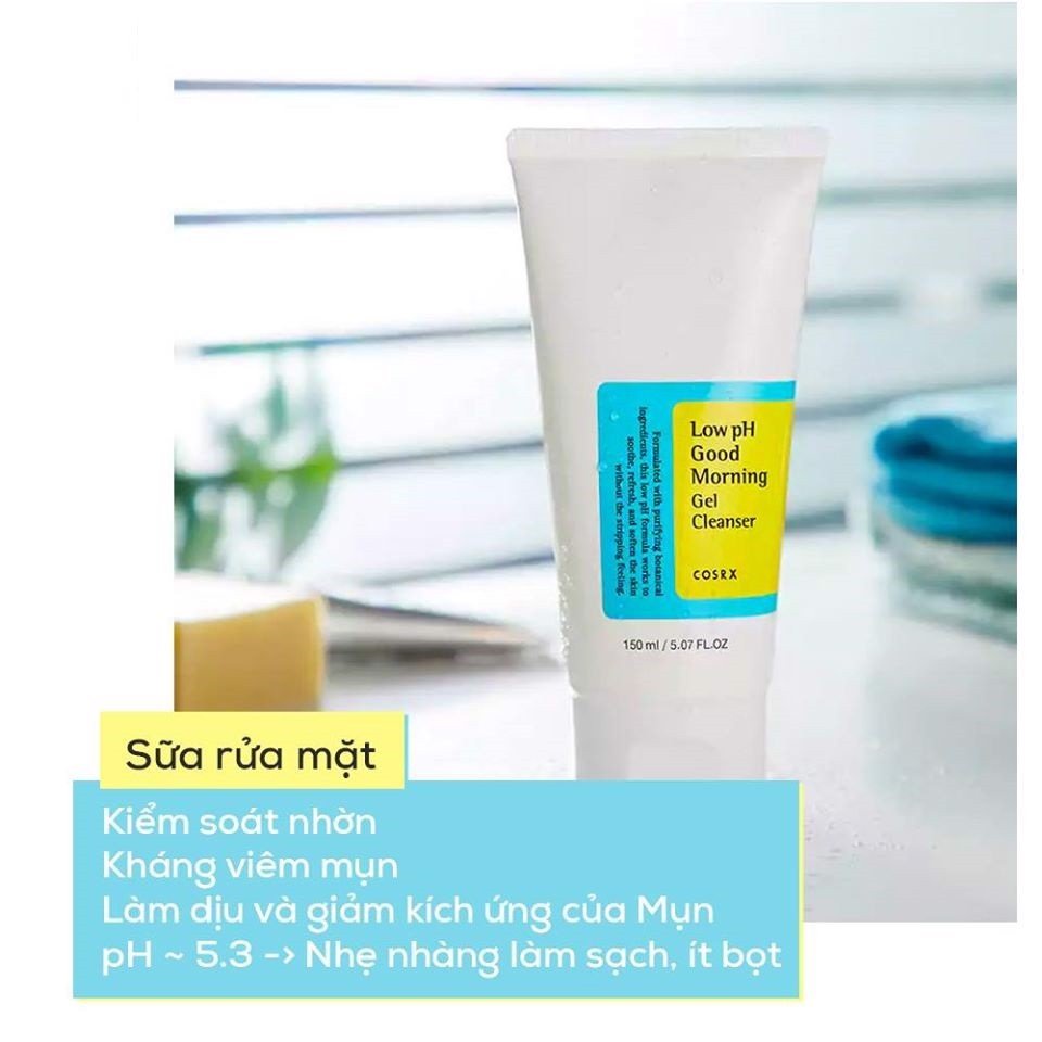 SỮA RỬA MẶT COSRX LOW PH GOOD MORNING GEL CLEANSER | BigBuy360 - bigbuy360.vn