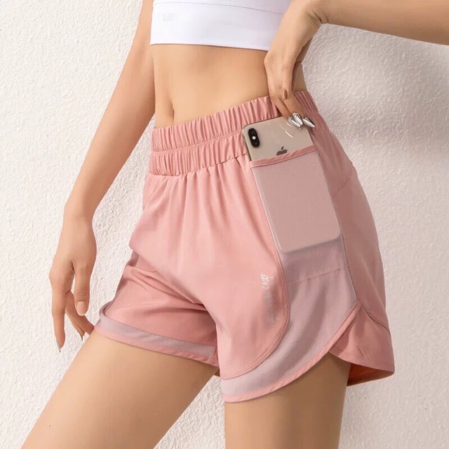 QUẦN SHORT 2 LỚP TÚI LƯỚI - QUẦN THỂ THAO HÀNG NHẬP
