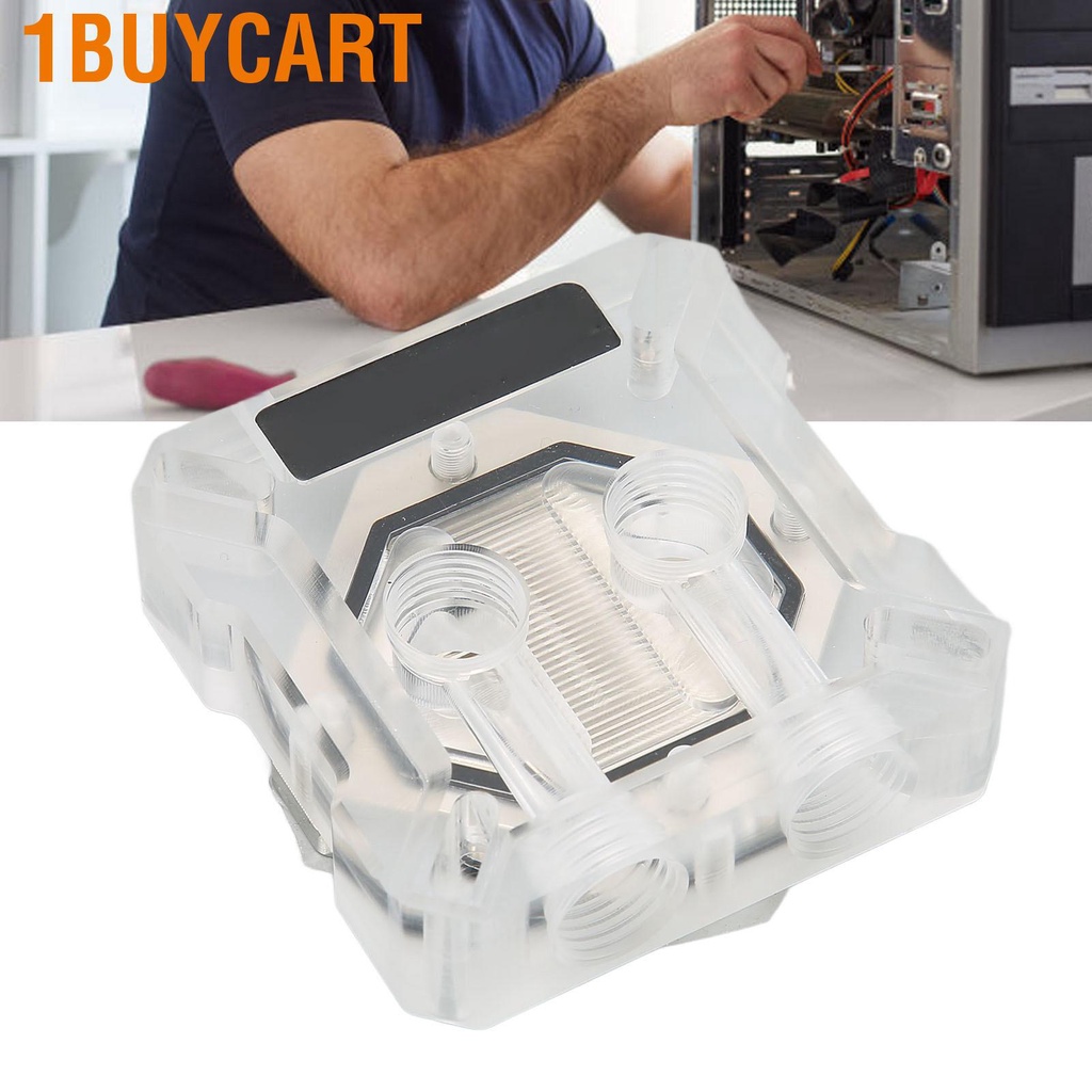 1buycart GPU Waterblock Liquid Cooler G1/4 Thread Computer Graphics Card Cooling Core Water Head Supports 43MM-52MM