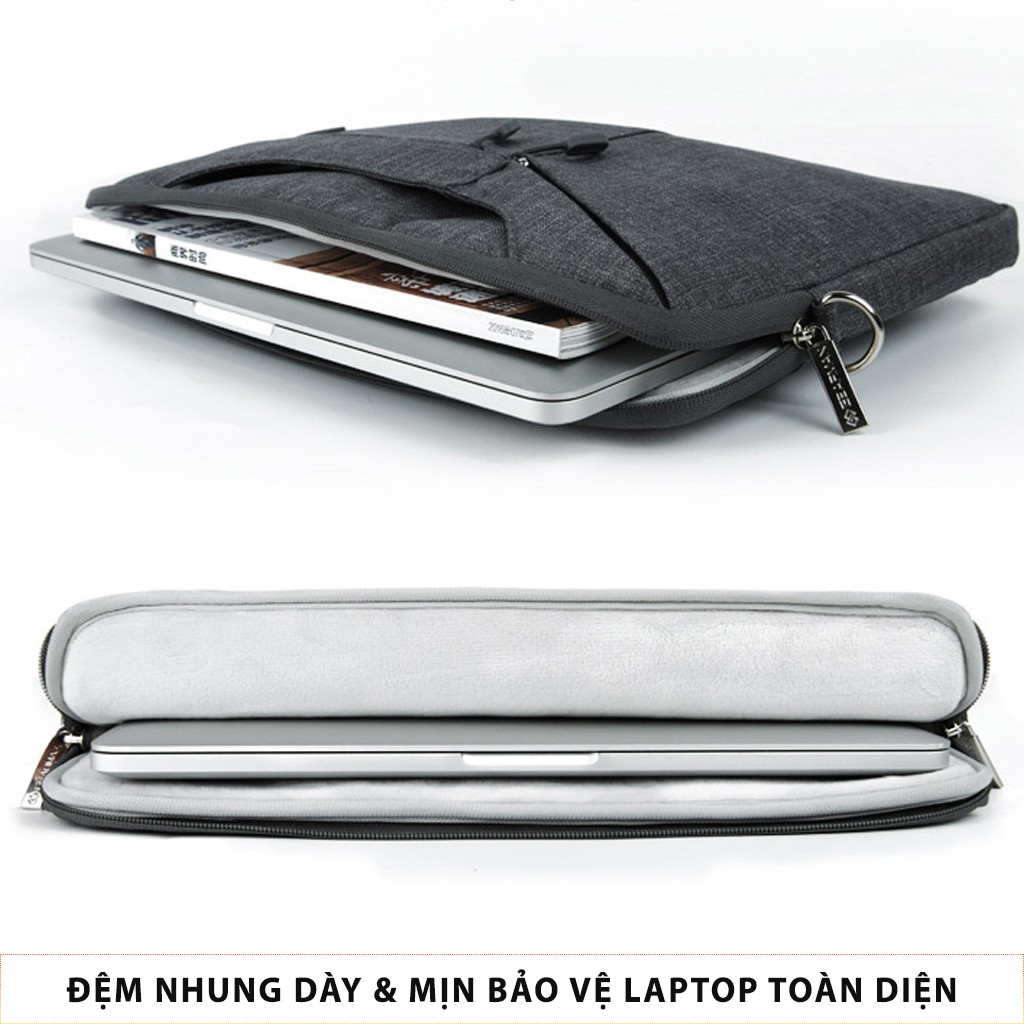 Túi đeo Laptop 13-15.4 inch chống sốc, chống thấm nước WiWU Sleeve Case