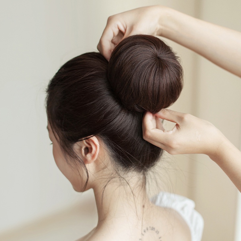 Tóc giả búi tròn ❤️KOTY BEAUTY❤️ tóc búi giả củ tỏi cao cấp dễ dàng sử dụng TG303