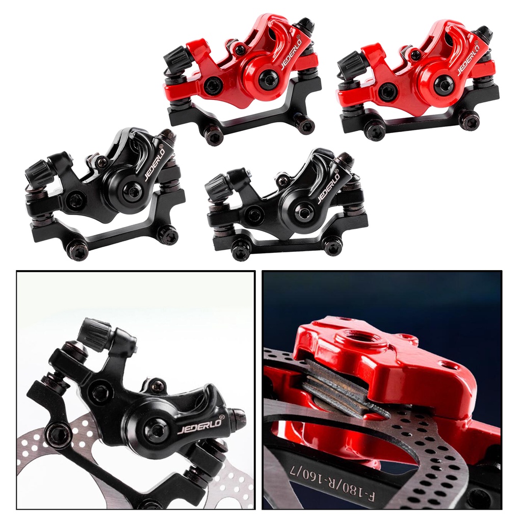 Solid Bike Disc Brake Caliper R160/F180 Rotor Disc Calipers Red F160 R140