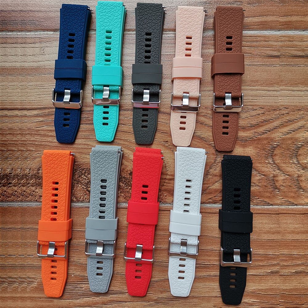 High Quality Rubber 22mm 20mm Watch Band For Garmin Watch Active VENU 2 SQ Vivomove 3 HR Luxe style Move3 Approach S40 Waterproof Silicone Bracelet Replace Strap