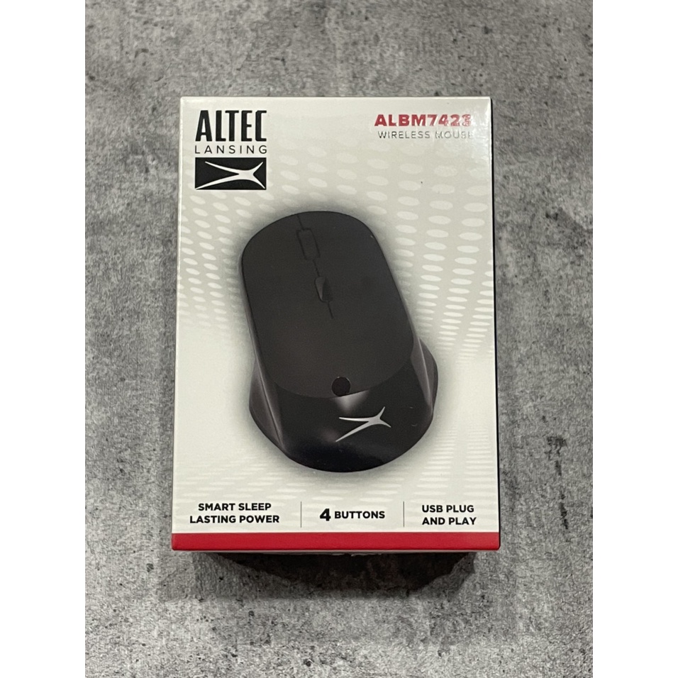 CHUỘT KHÔNG DÂY ALTEC ALBM 7423 ĐEN, MOUSE WIRELESS HÀNG CHÍNH HÃNG