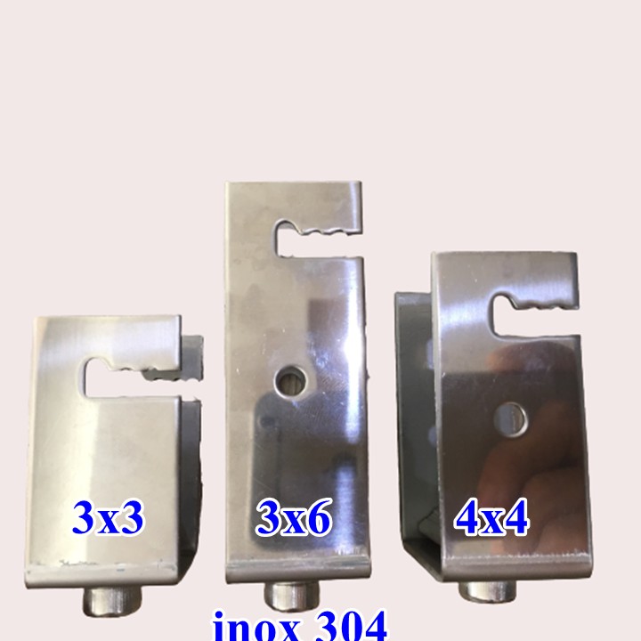 Pát U inox kẹp tấm pin lên xà gồ 3x3,3x6,4x4- solar panel