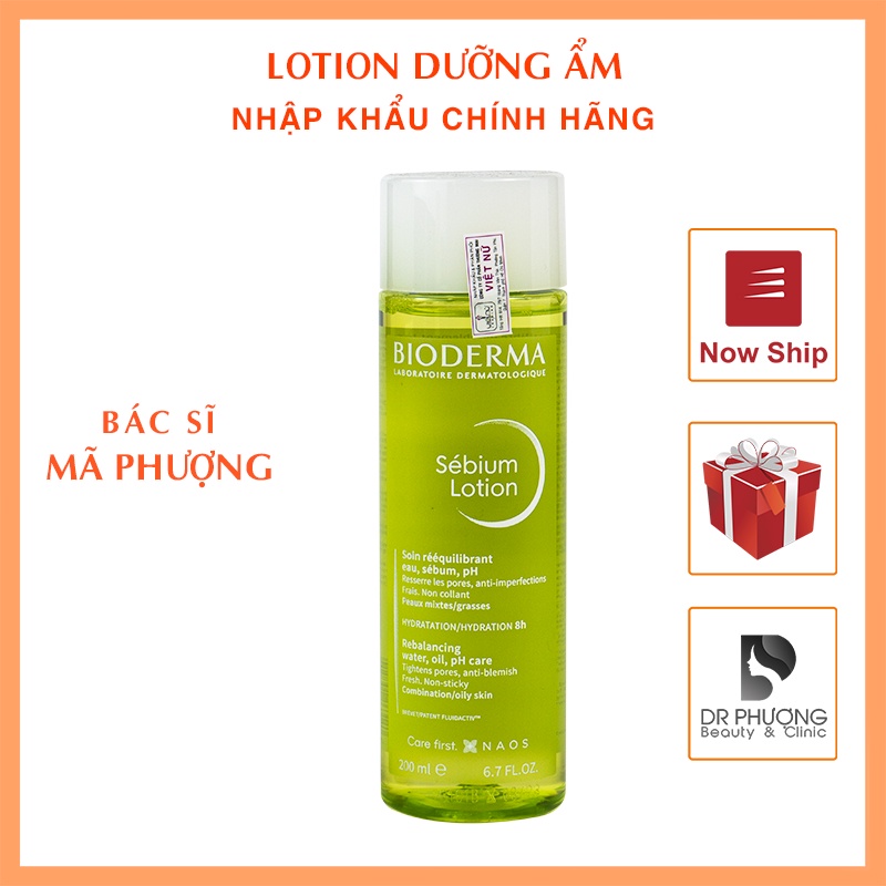 Dưỡng Sébium Lotion Bioderma (xanh) (200g)