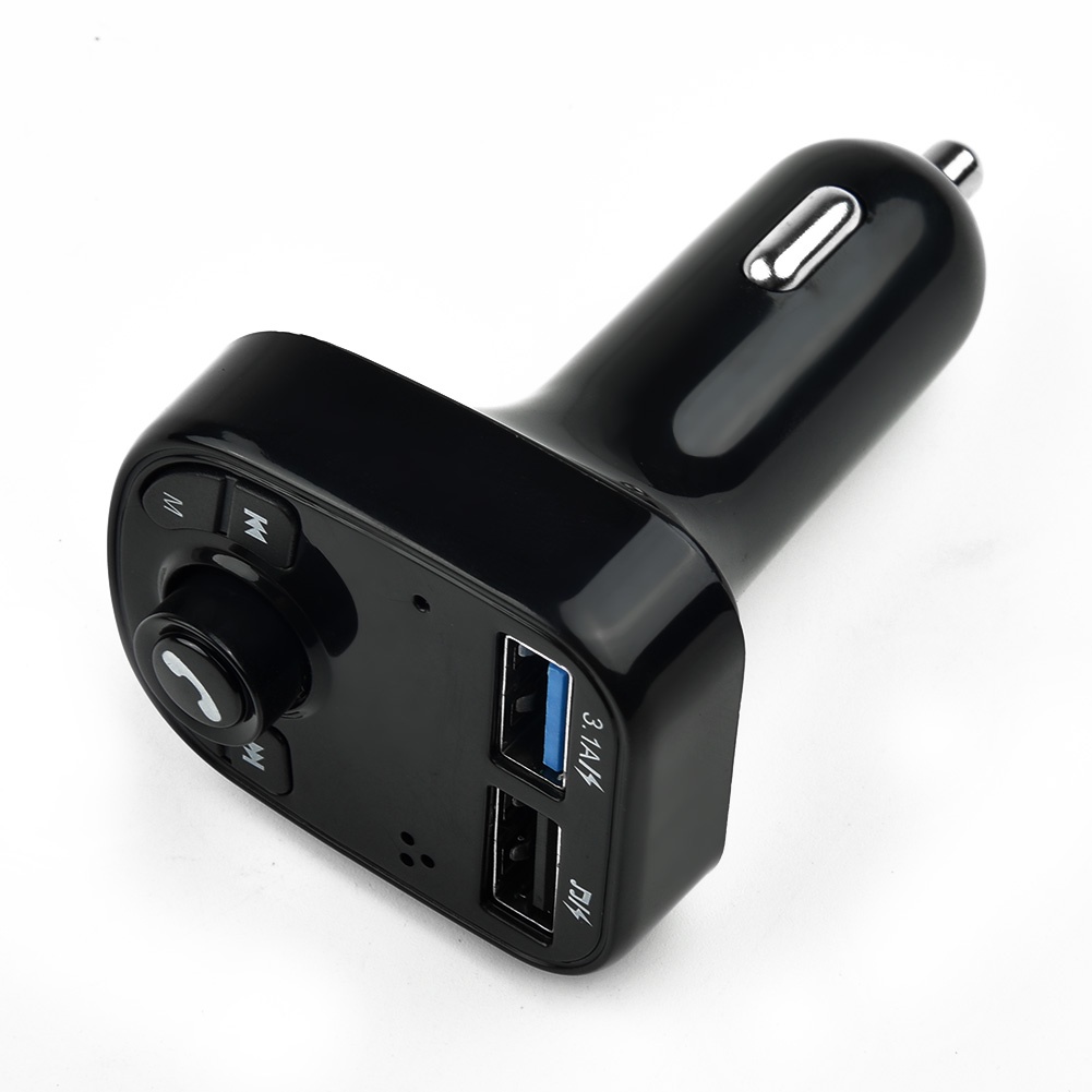 Tẩu sạc 2 cổng USB kiêm máy nghe nhạc MP3 bluetooth không dây gắn xe hơi