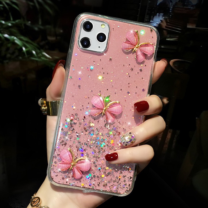 Ốp Lưng Hình Bướm Cho iphone 15 14 11 12 13 pro max xr x 7 8 plus