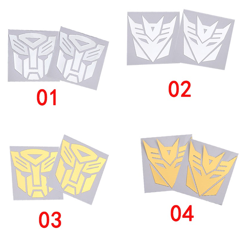 Logo transformers Bằng Niken Kim Loại Trang Trí Xe Hơi