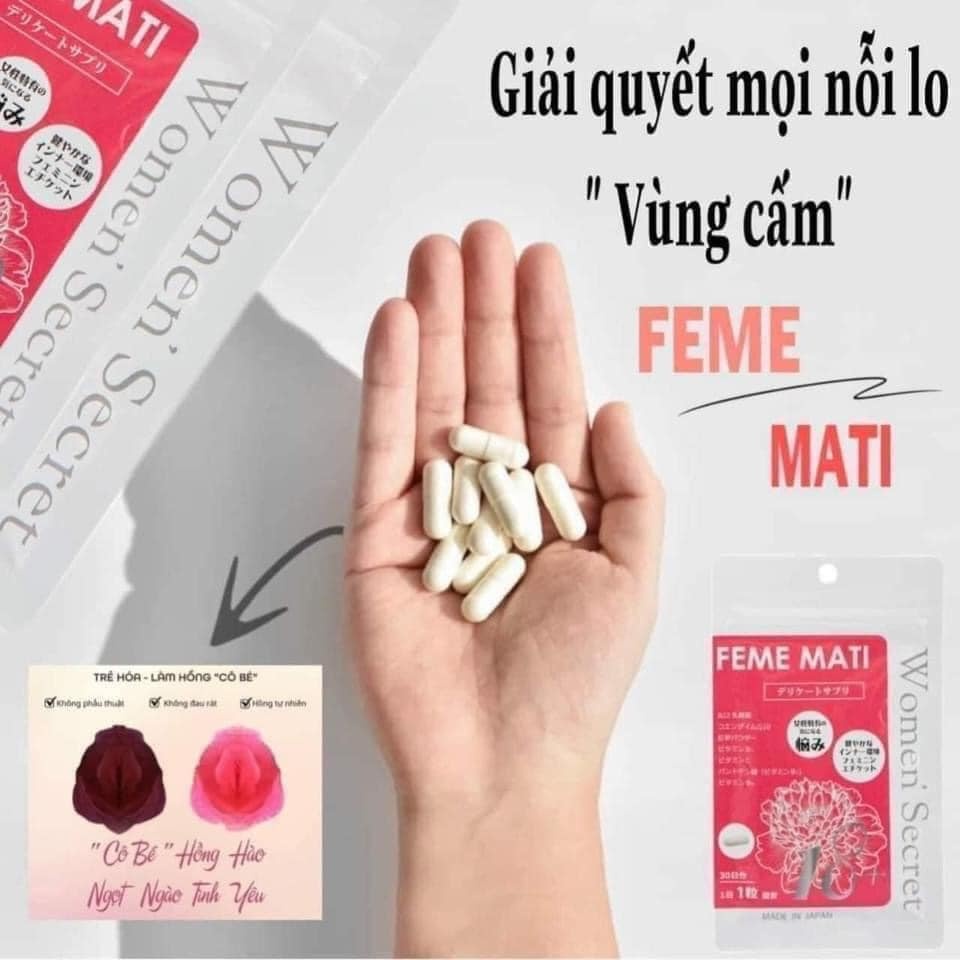 Feme Mati - Viên Uống Men Phụ Khoa Nhật Bản