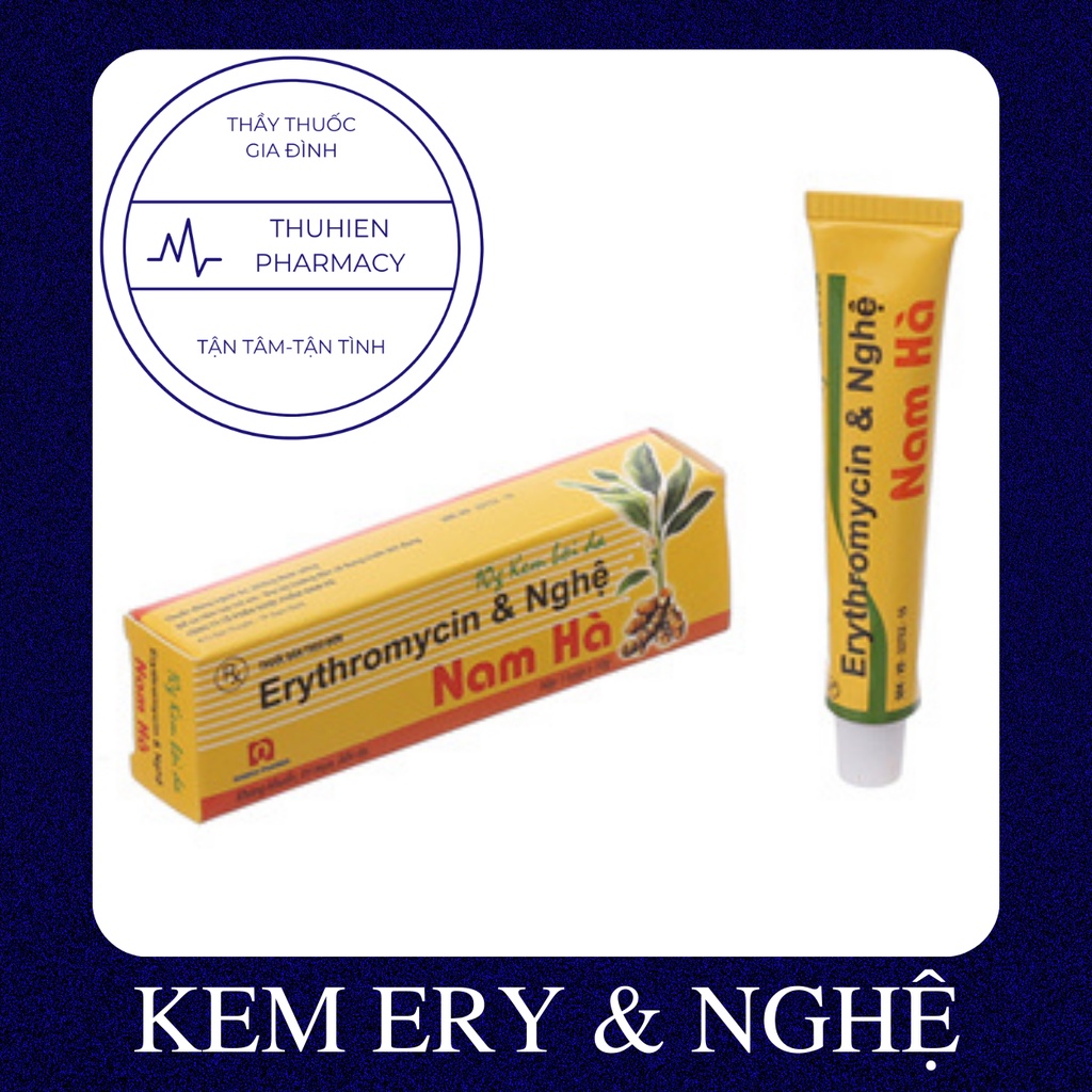 Kem bôi ngoài da Ery & nghệ Nam Hà 10g- ngừa mụn, liền da.