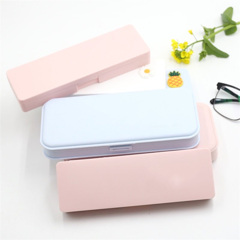 1 Hộp Đựng Bút Chì Sức Chứa Lớn Màu Morandi Đơn Giản Tươi Mới Và Sáng Tạo Cho Trường Học