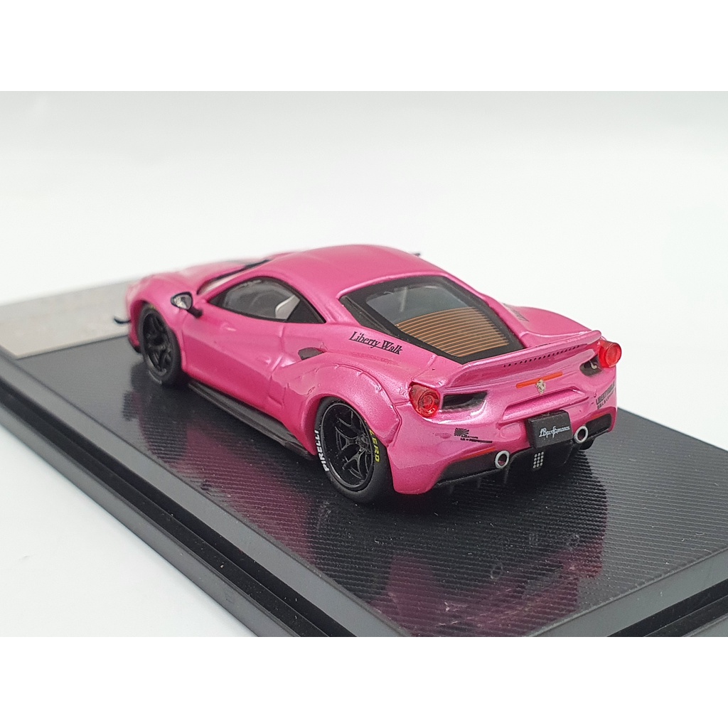 Xe Mô Hình Ferrari 488 GTB LB Performance 1:64 CM Model ( Hồng )