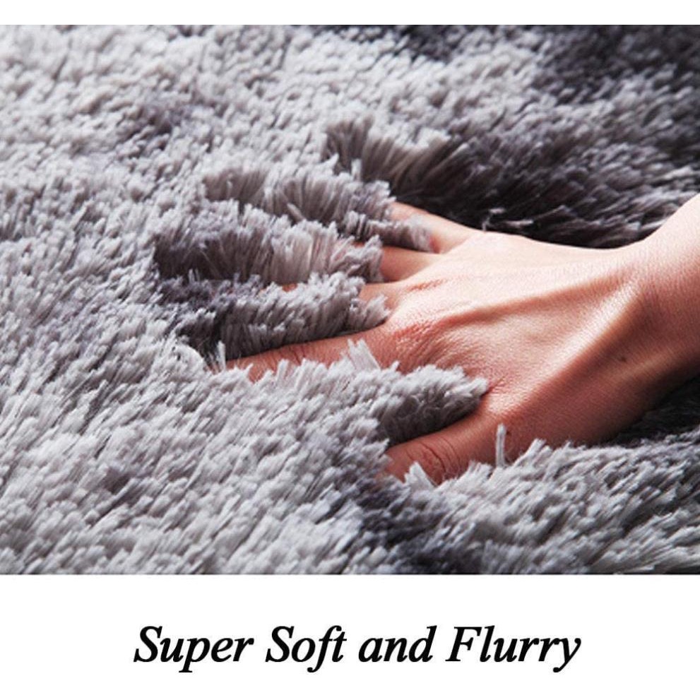 Thảm oval lót sàn nhà êm áp bằng vải lông cừu kiểu dáng dài chất lượng cao