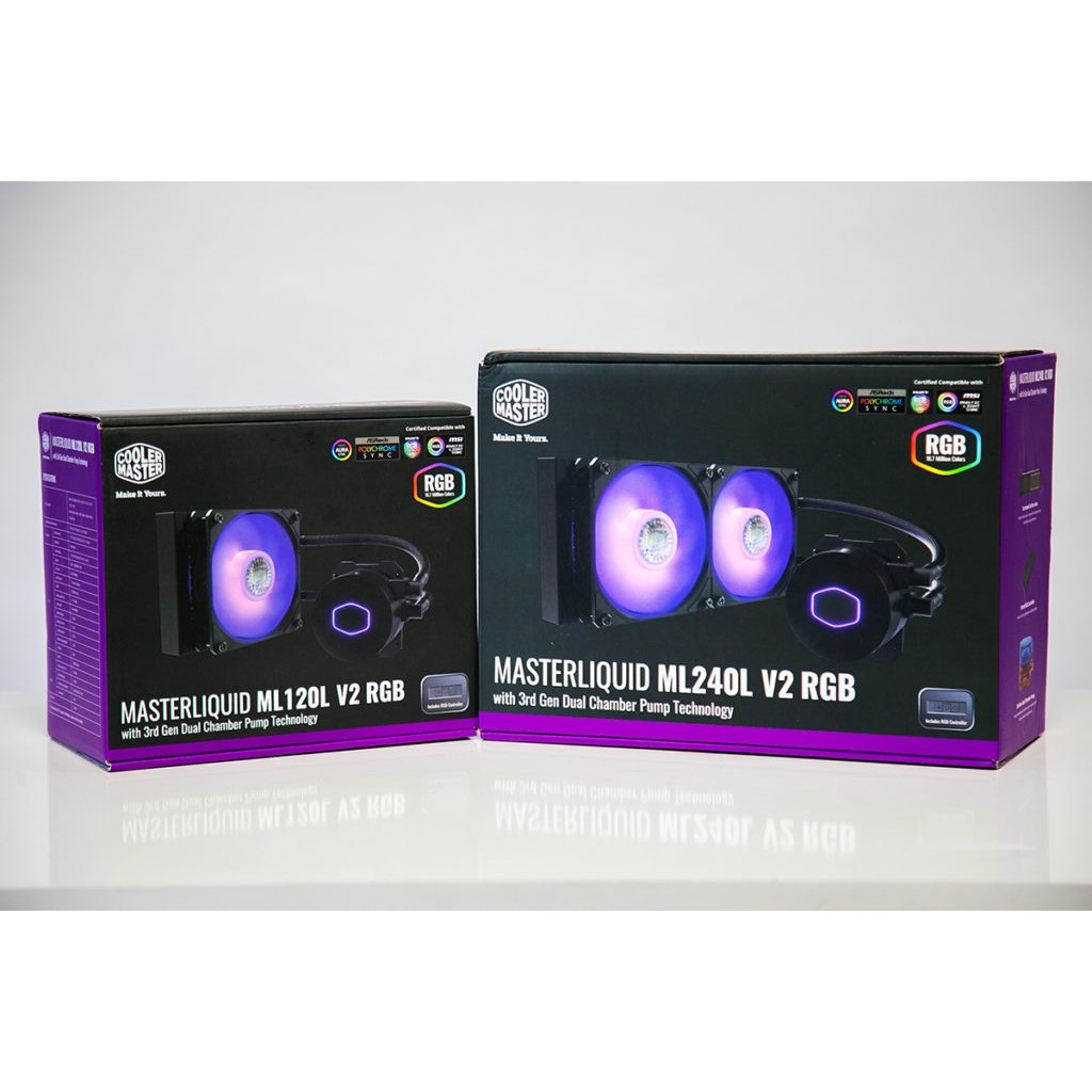 Tản nhiệt Cooler Master MasterLiquid ML240L RGB - Chính hãng