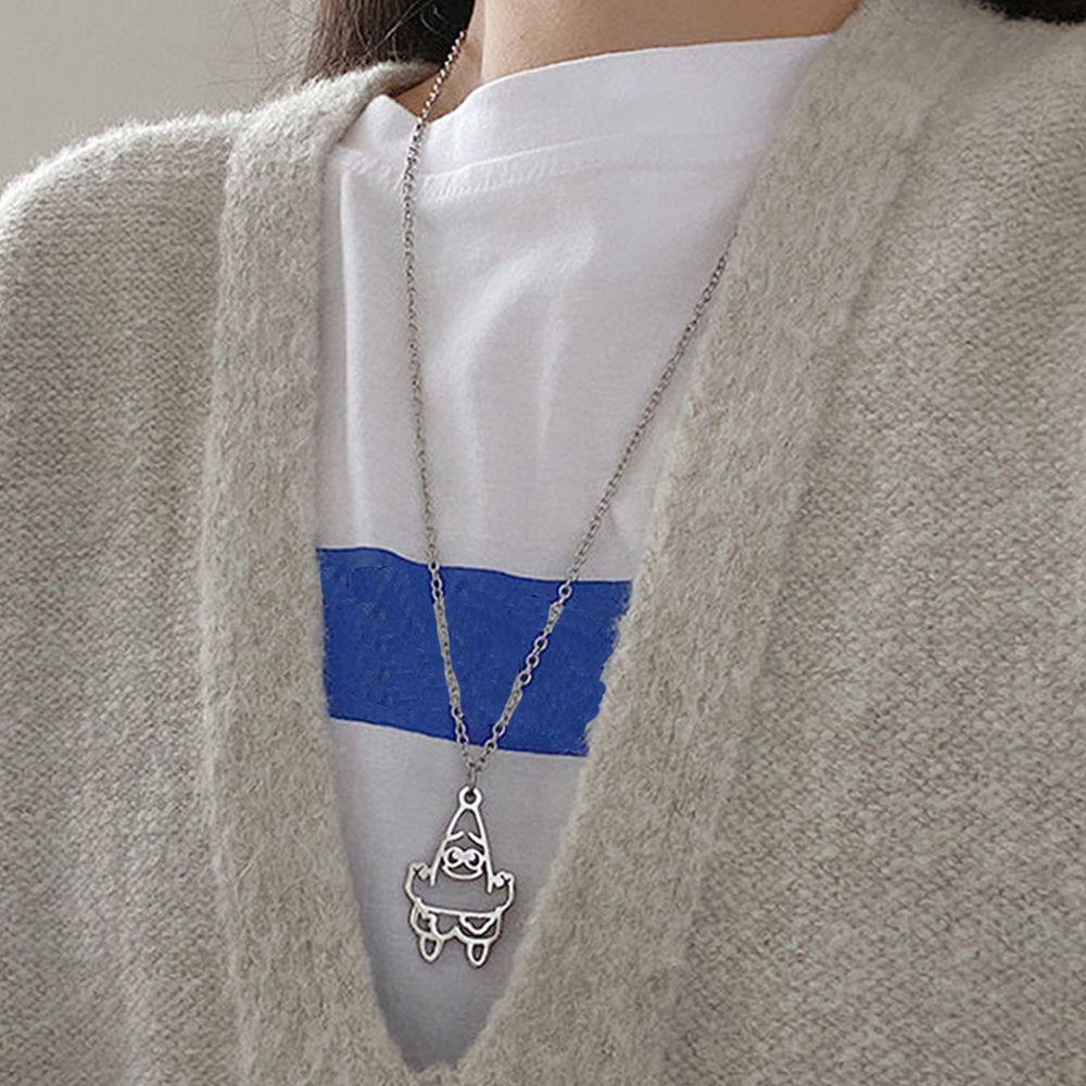 JARRED Vòng cổ Thép Titan Không Gỉ Mặt Patrick Dễ Thương