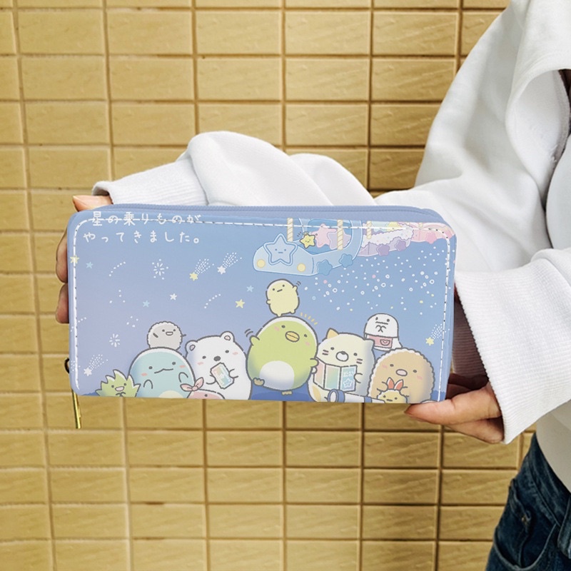 Ví nữ dài cầm tay đẹp dễ thương nhiều ngăn nhiều hình cô gái,hình thú