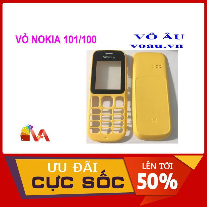 VỎ NOKIA 101 MÀU VÀNG KHÔNG PHÍM