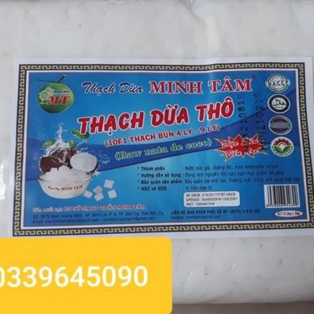 [1kg] THẠCH DỪA THÔ MINH TÂM - tặng kèm hương