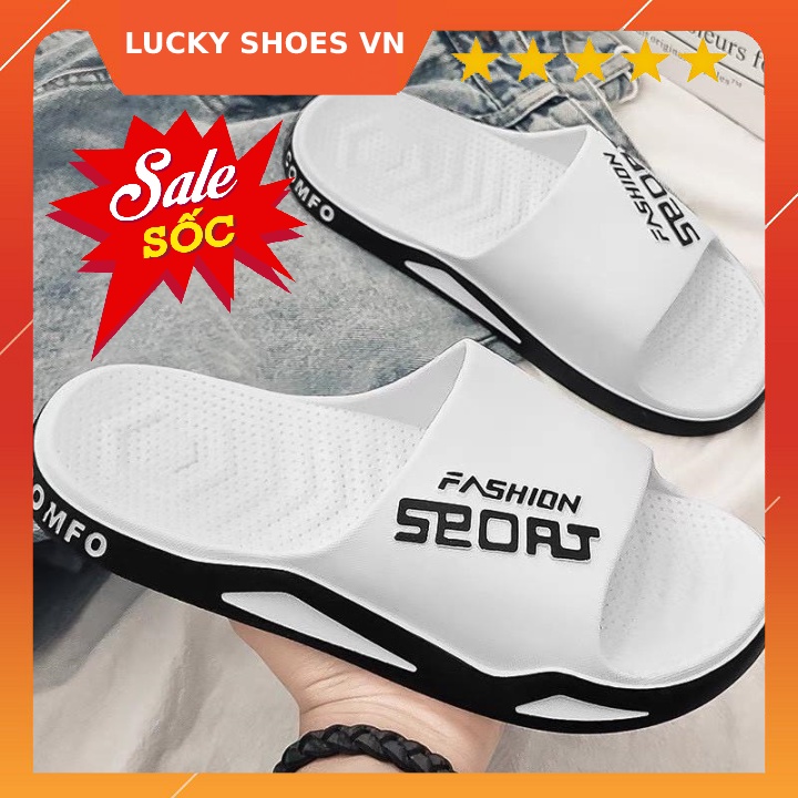 (VIDEO) Dép nữ nam đế thơm SEO đế siêu êm 5 màu cao cấp chất đẹp [H62] LUCKY SHOES VN